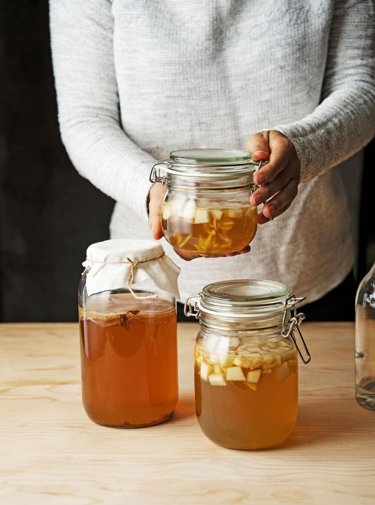 Kombucha çayı aromalandırma kısmı
