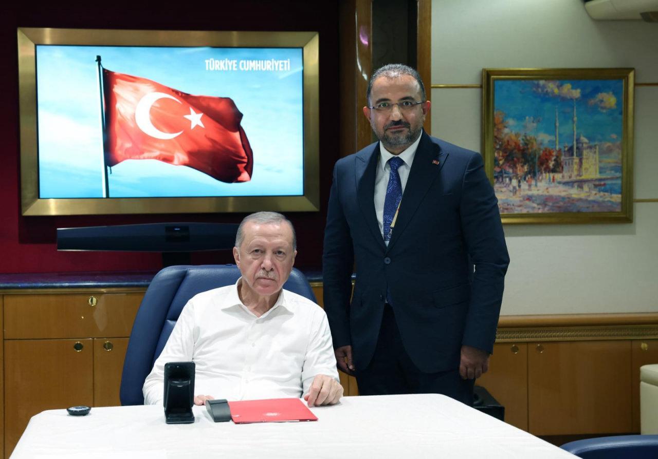 Cumhurbaşkanı Recep Tayyip Erdoğan ve Haber7.com Genel Yayın Yönetmeni Osman Ateşli
