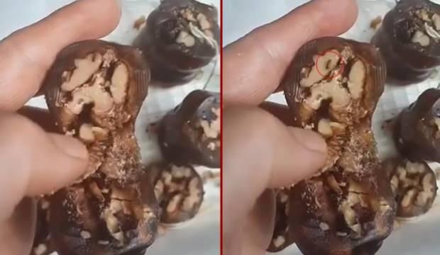 Elazığ'da gıda rezilliği! Cevizli sucuktan çıkan mide bulandırdı