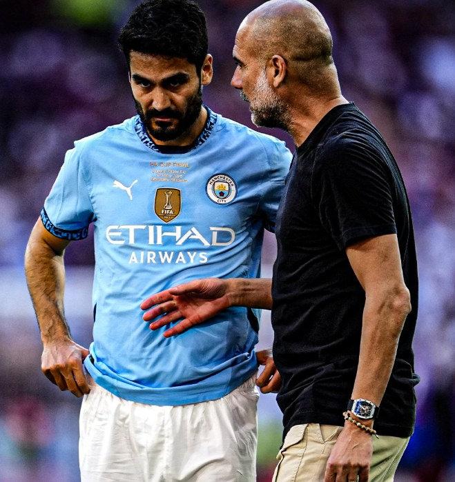 İlkay Gündoğan ve Pep Guardiola