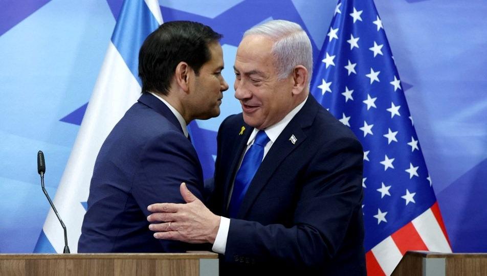 ABD Dışişleri Bakanı Marco Rubio ve  İsrail Başbakanı Binyamin Netanyahu