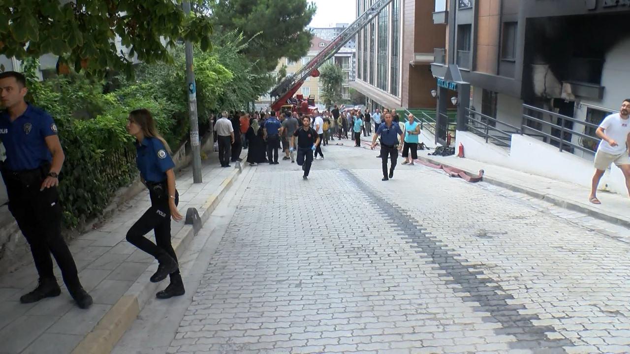 Yangın yerinden görüntüler