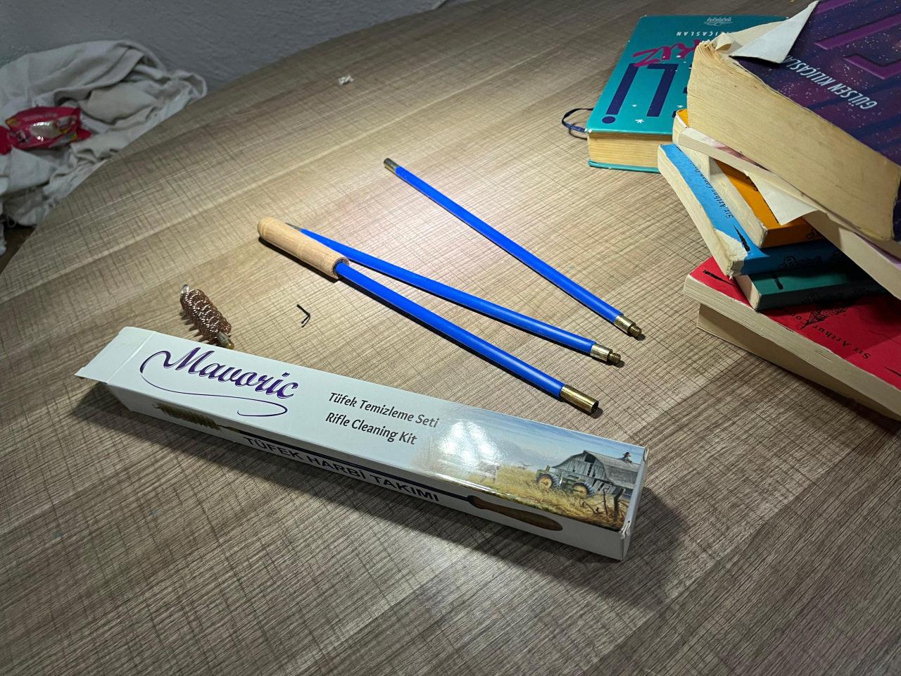 Saldırganın odasından çıkan tüfek temizleme seti