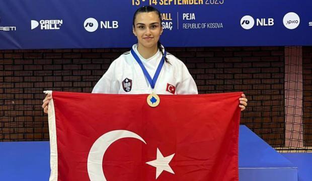 Rizeli R&uuml;meysa, judoda balkan şampiyonu oldu