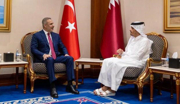 Dışişleri Bakanı Fidan, Katar Başbakanı Al-Thani ile görüştü
