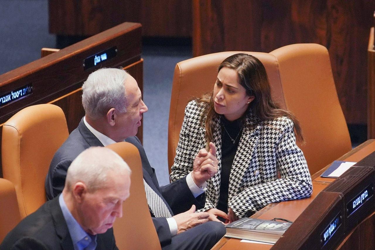 Bakan Mai Golan, Başbakan Netanyahu ve eski Savunma Bakanı Gallant