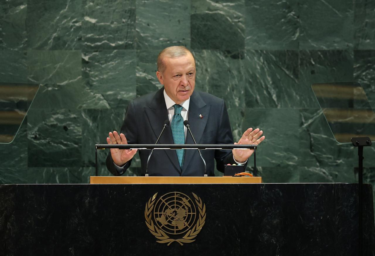 Cumhurbaşkanı Erdoğan, BM Genel Kurulu'na hitap etti.
