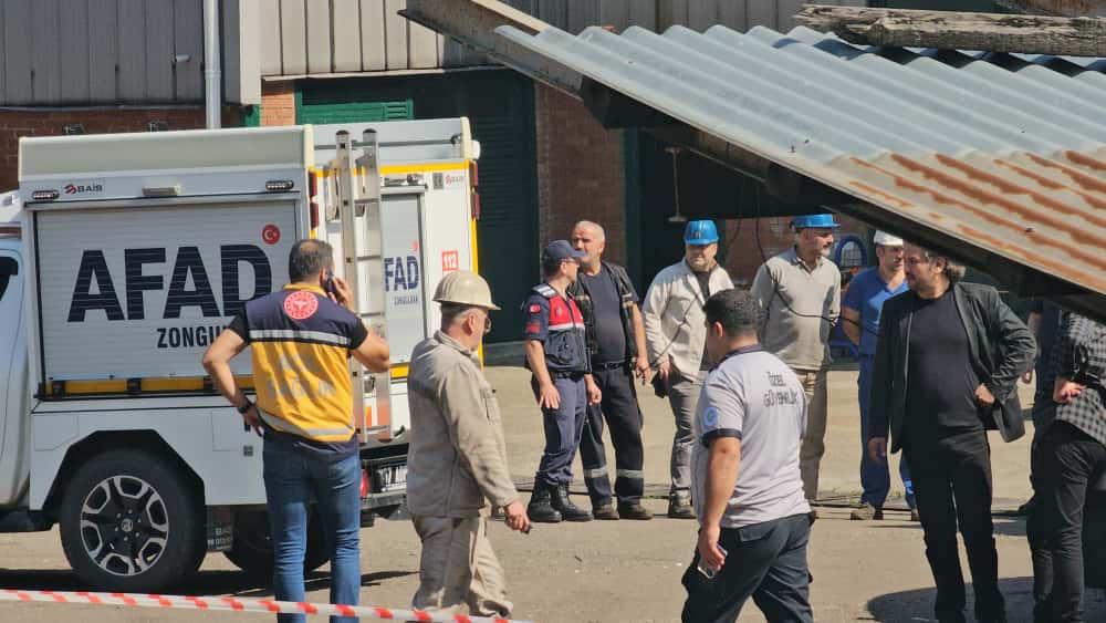 Zonguldak'ta olay yerinden görüntüler