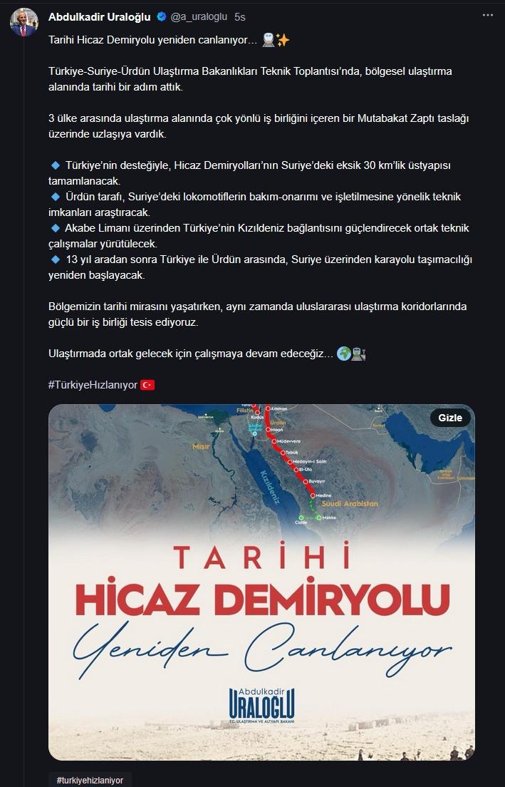 Abdulkadir Uraloğlu'nun NSosyal paylaşımı