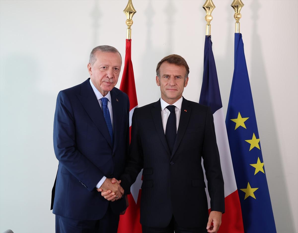 Recep Tayyip Erdoğan ve Emmanuel Macron