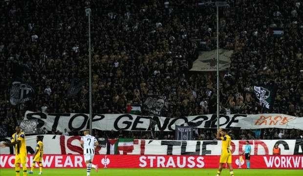 Yunan takımı, Maccabi ma&ccedil;ında Gazze'yi unutmadı! İsrail'e sert tepki