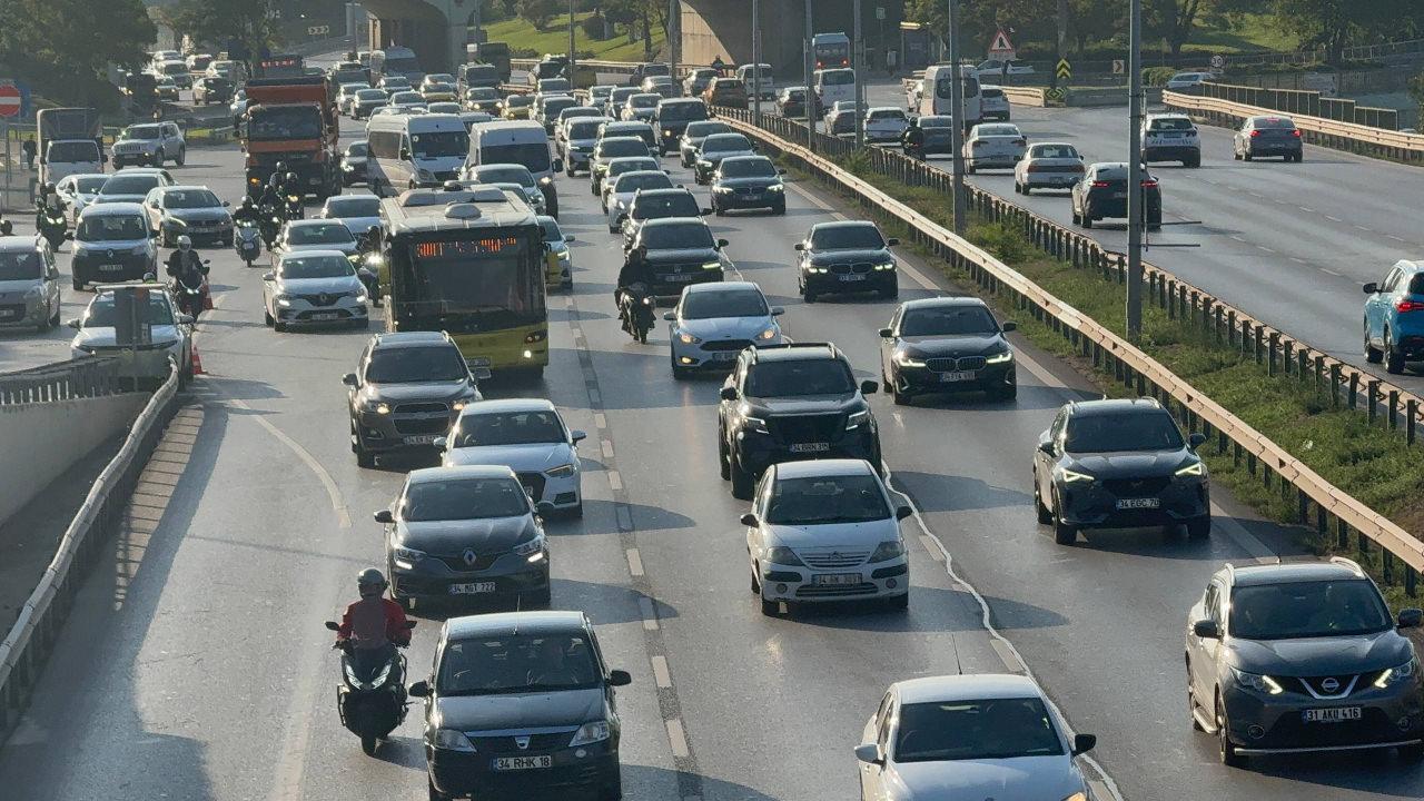 İstanbul trafiğinden bir görüntü