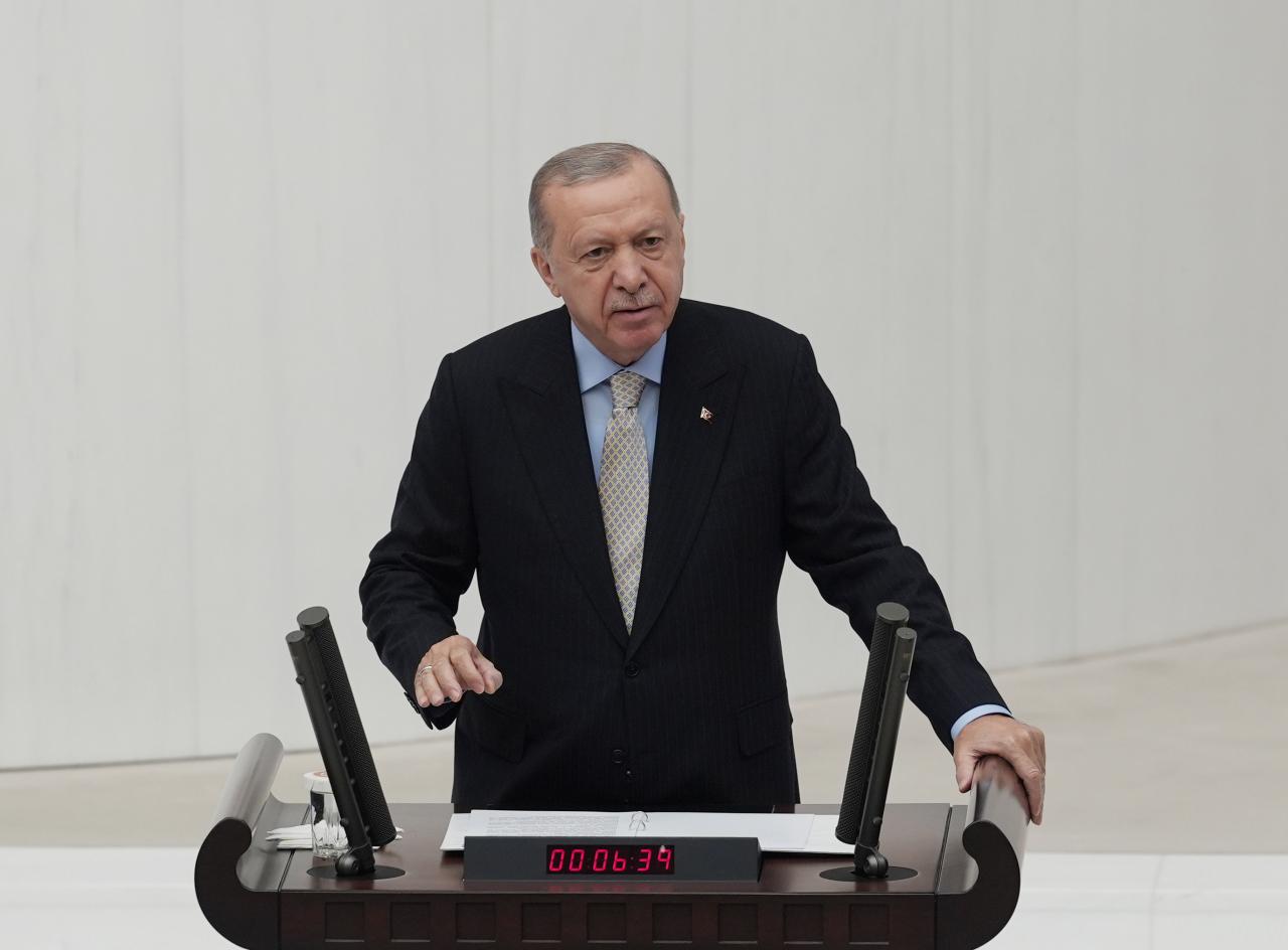 Cumhurbaşkanı Recep Tayyip Erdoğan, Meclis'in açılış töreninde konuştu.