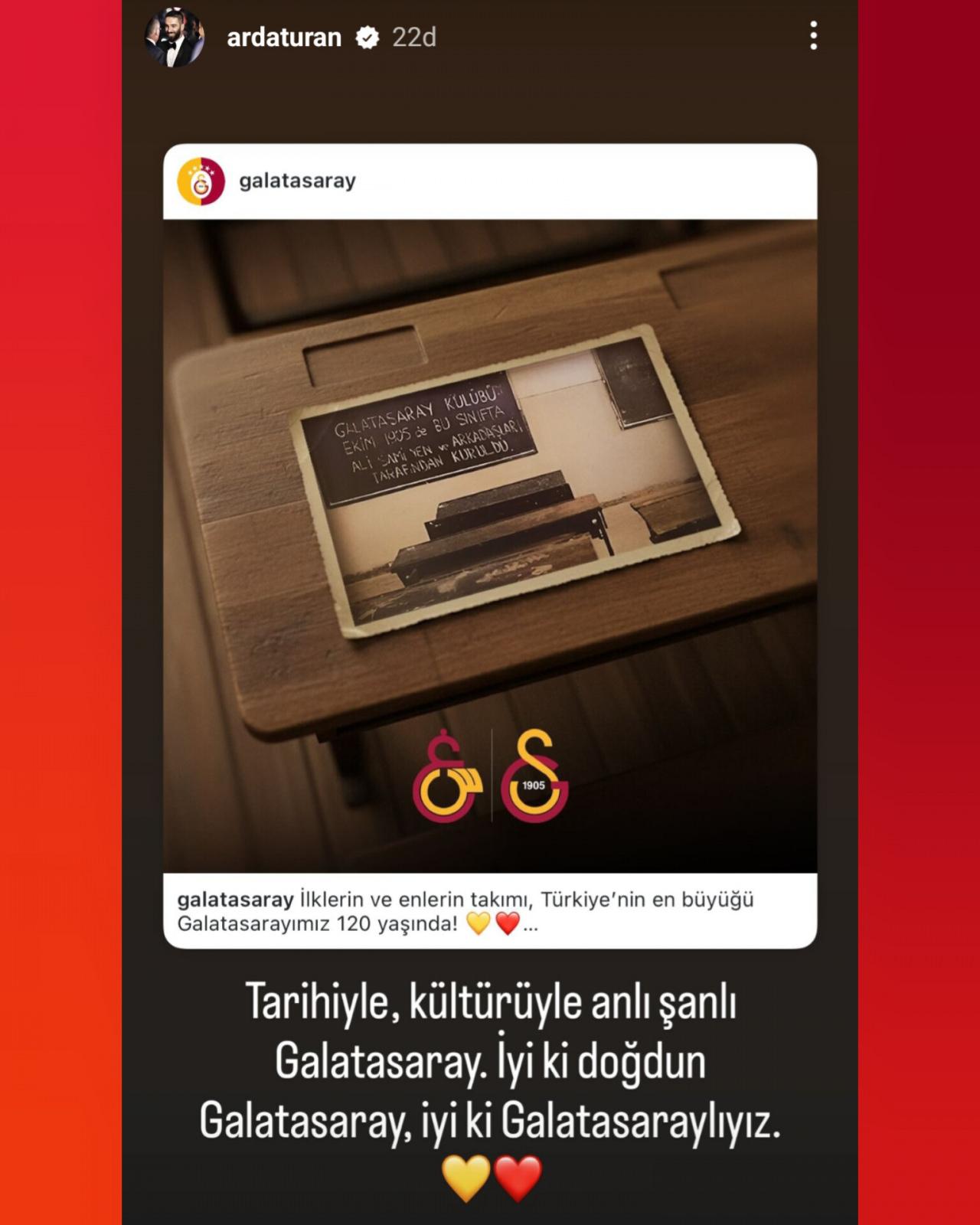 Arda Turan'ın yaptığı paylaşım