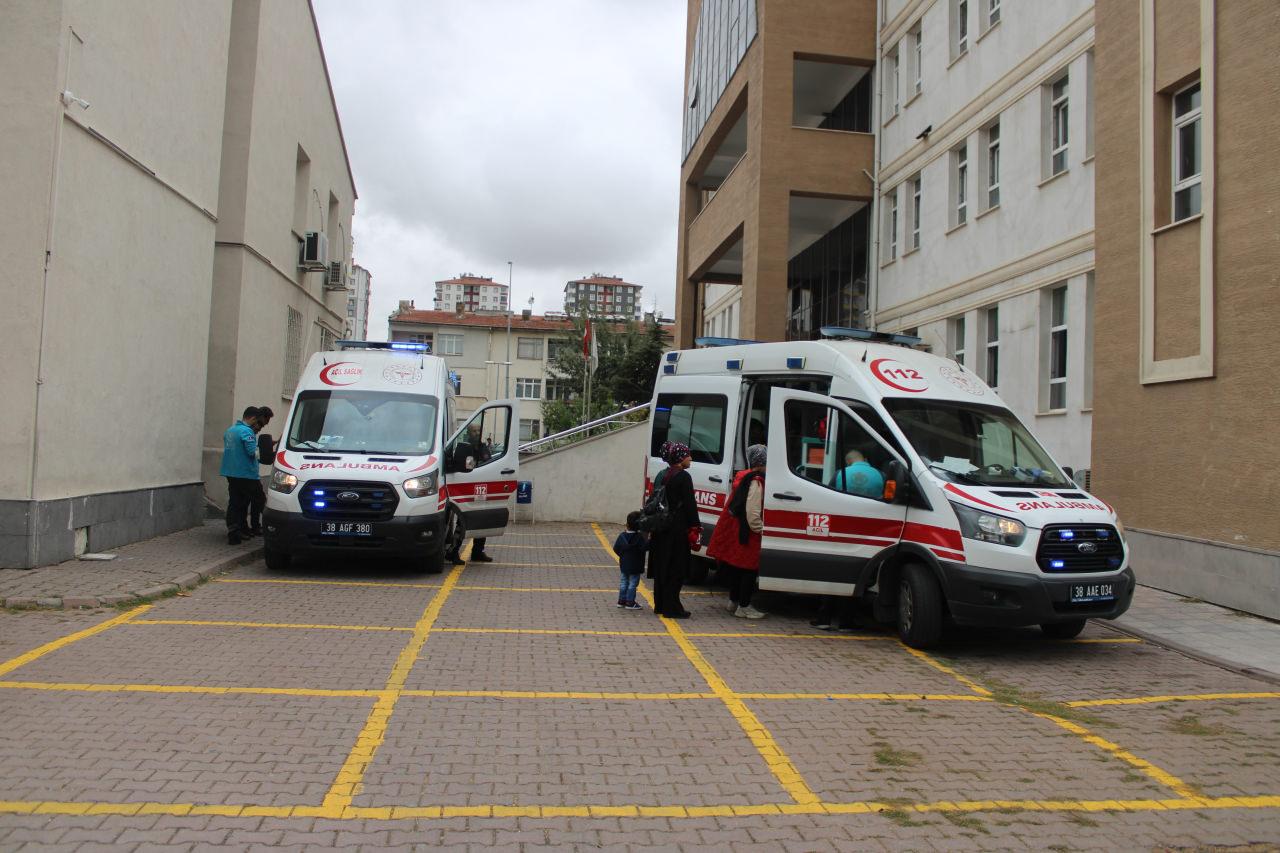 Okulda yaşanan olaydan görüntüler