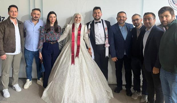 Haber7'nin mutlu günü: Halil & Melike çifti dünyaevine girdi