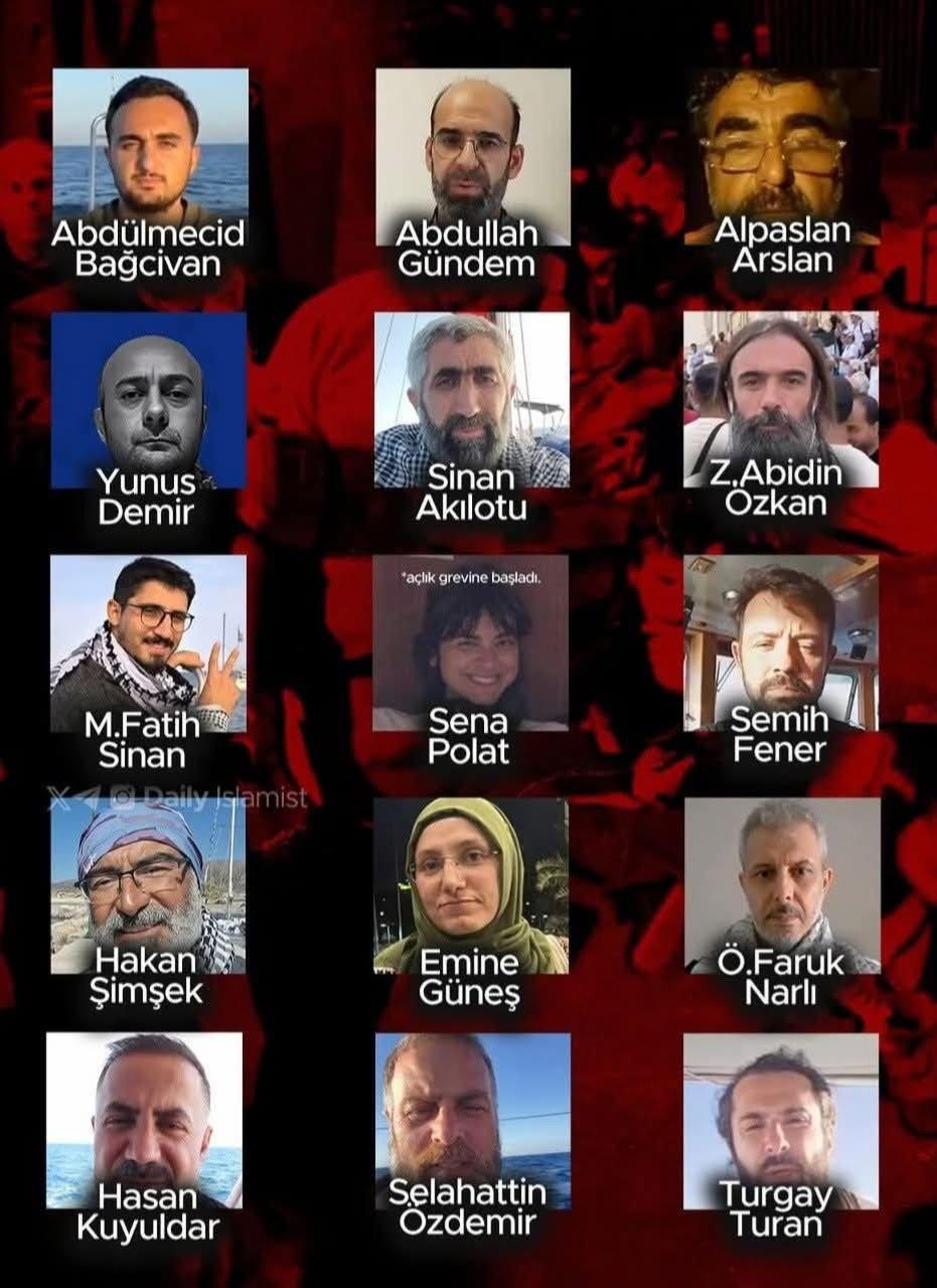 İsrail'in alıkoyduğu Türk Aktivistler