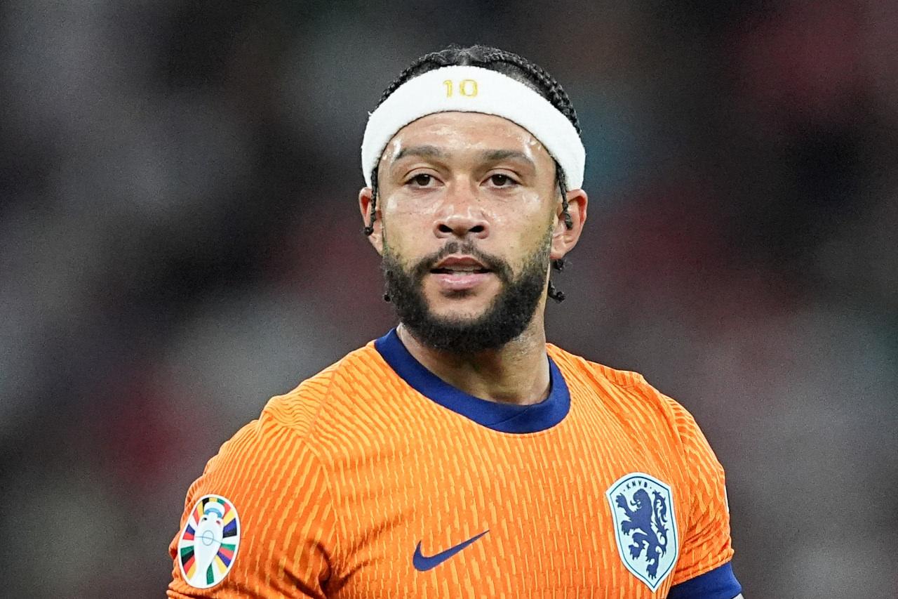 Memphis Depay, Türkiye'ye karşı oynanan milli maçta, 6 Temmuz 2024