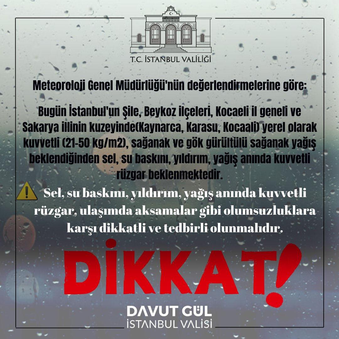 İstanbul Valiliğinden yapılan açıklama