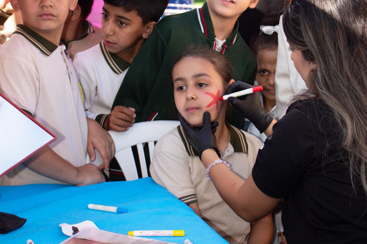AstroFest Gaziantep Bilim Şenliği kapsamında çocukların yüzüne resimler çizildi.