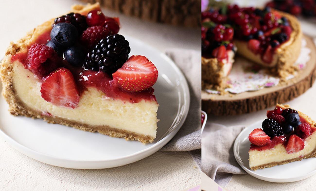 Göz alıcı ve inanılmaz lezzetli: Borcamda orman meyveli cheesecake tarifi