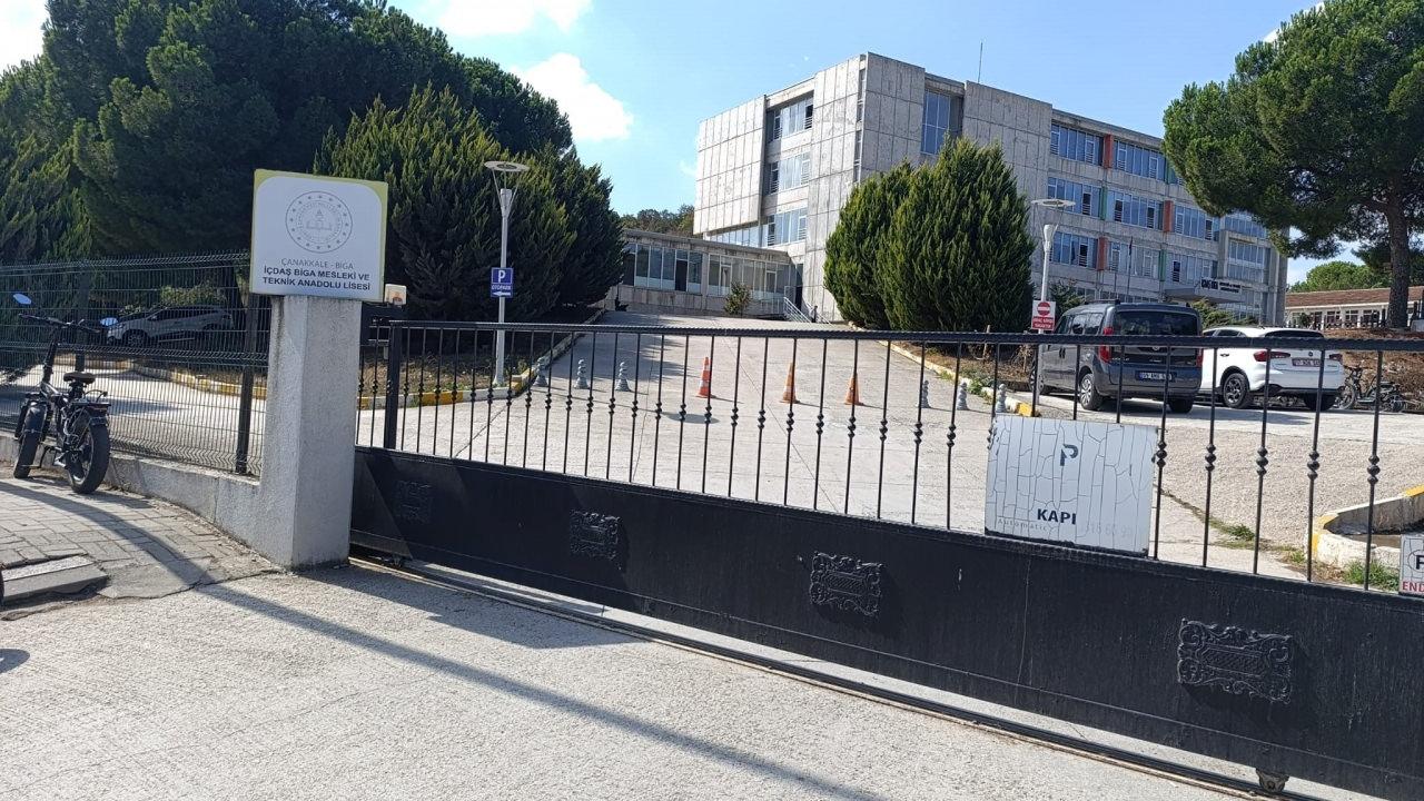 Olayın yaşandığı Biga İÇDAŞ Mesleki ve Teknik Anadolu Lisesi.