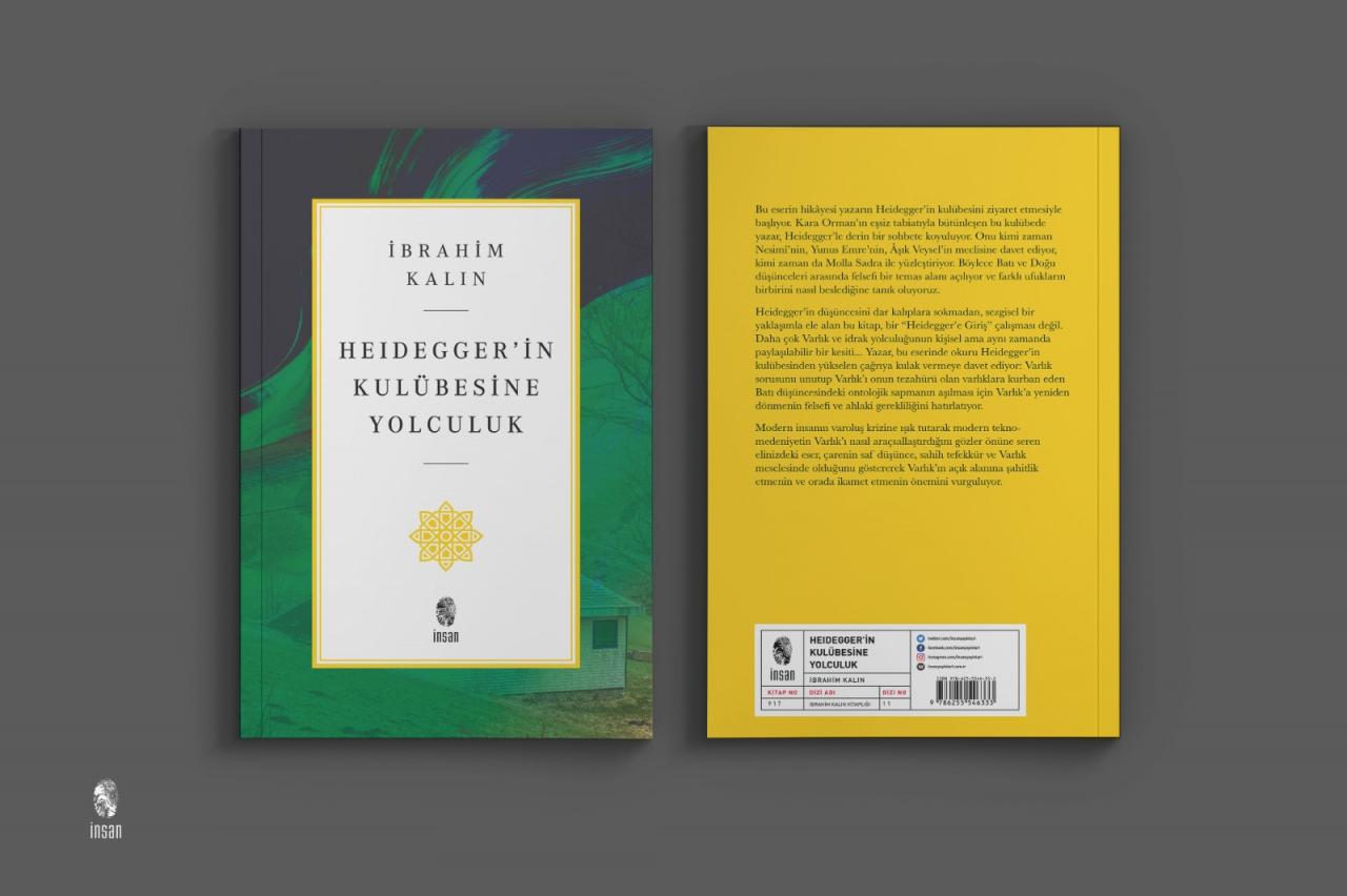 Milli İstihbarat Teşkilatı (MİT) Başkanı İbrahim Kalın'ın, 'Heidegger'in Kulübesine Yolculuk' kitabının kapağı
