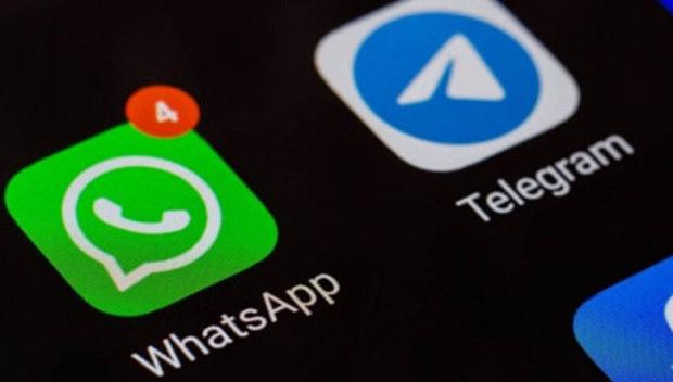 WhatsApp ve Telegram uygulamaları