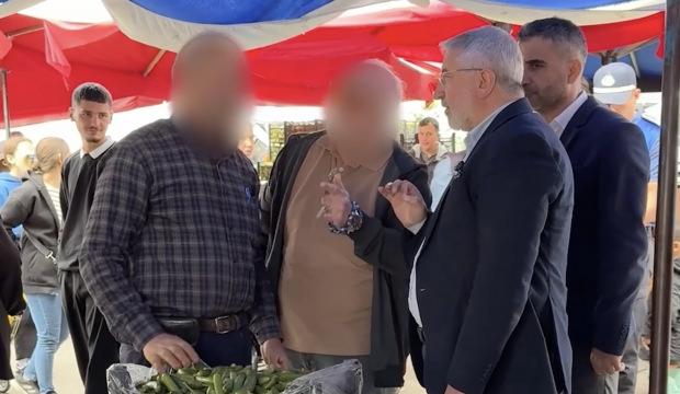 Vatandaş şikayet etti, kayıtsız kalmayan belediye başkanı pazarcılara sert tepki gösterdi