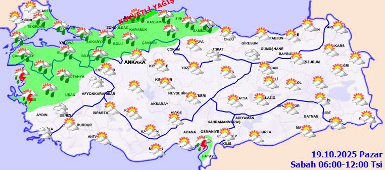 Bugün ülke genelinde hava durumu nasıl?