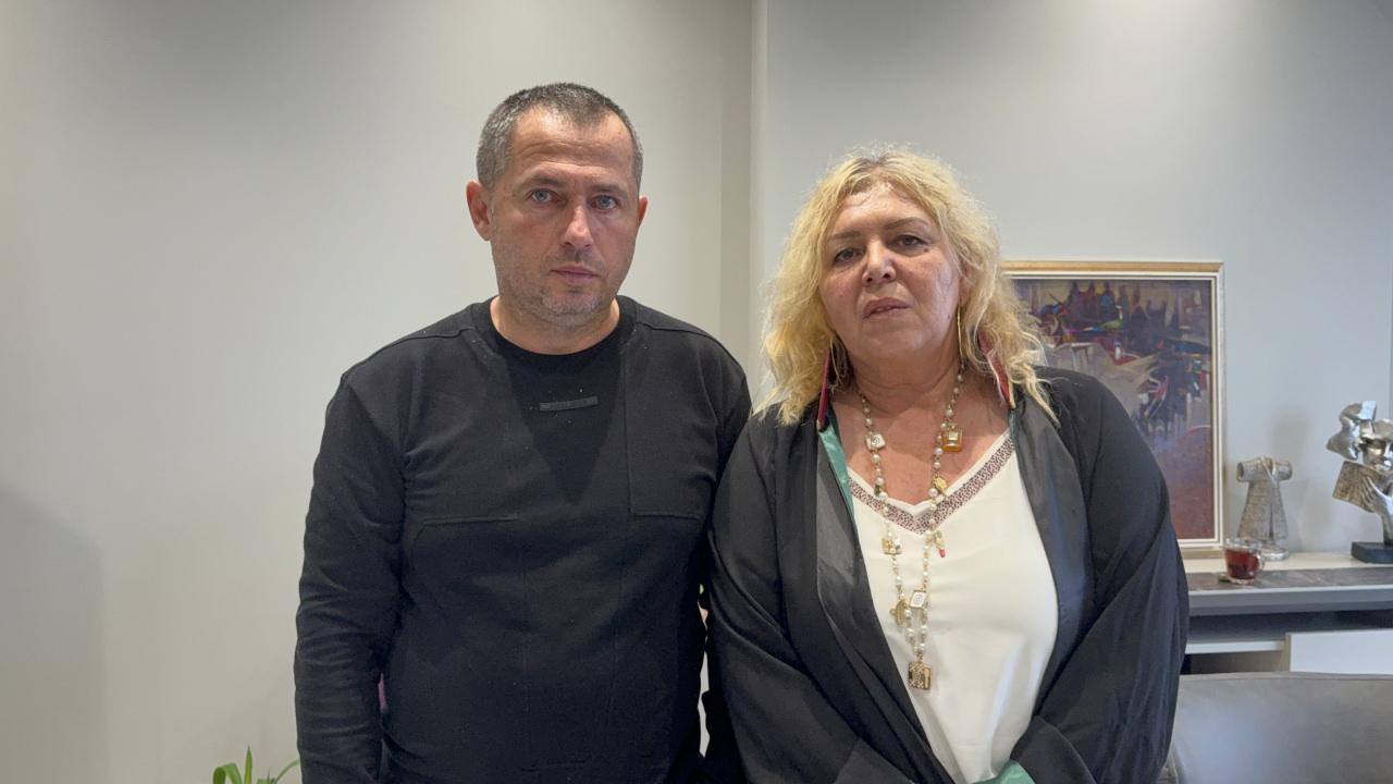Avukat Şermin Tankut ve ölen kadının eşi Kaloyan Mihaylov.