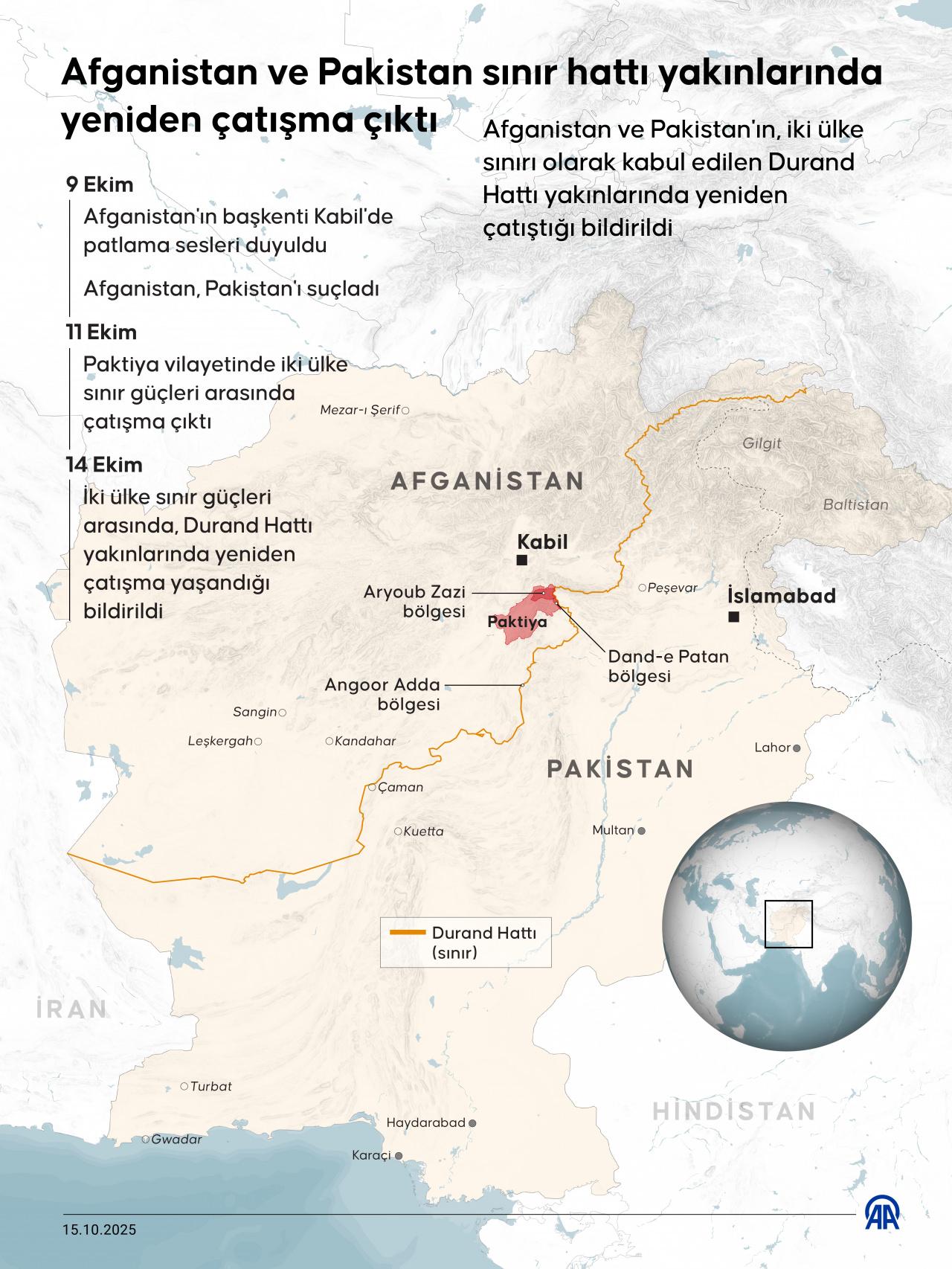 Afganistan ve Pakistan sınır hattı yakınlarında yeniden çatışma çıktı