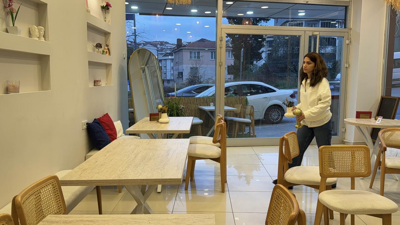 Merve Karalar'a ait 50 metrekarelik işletme. 