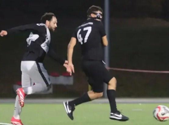 Mesopotamien 2'nin Moorburg 1'i 66-0 yendiği maçtan bir görsel