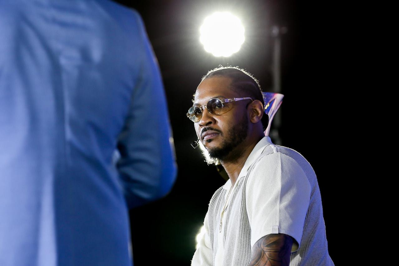 Carmelo Anthony bir program için Filipinler'de, 26 Şubat 2023