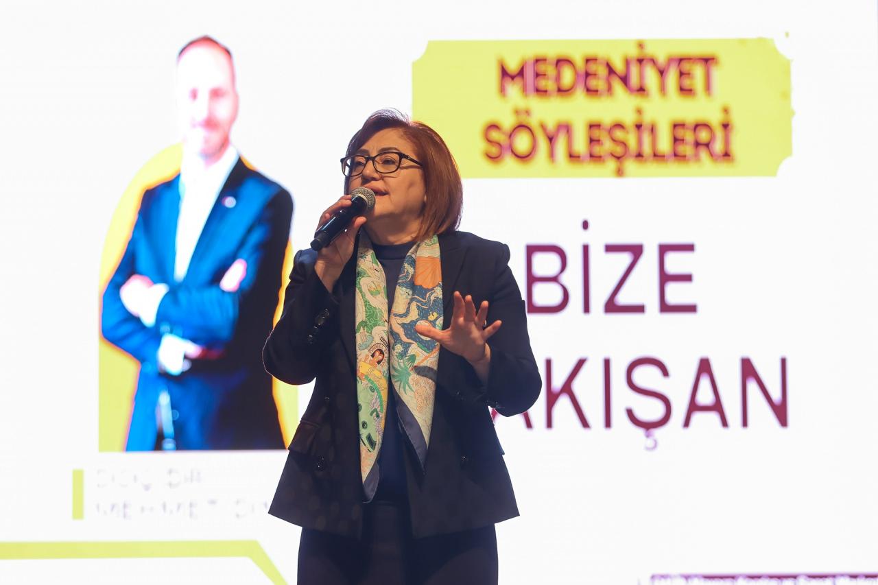 Gaziantep Büyükşehir Belediye Başkanı Fatma Şahin, konuşma yaptı.
