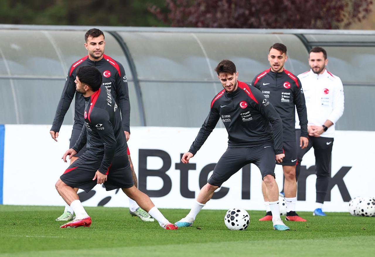 A Milli Takım'ın İstanbul'daki antrenmanından bir görsel, 13 Ekim 2025