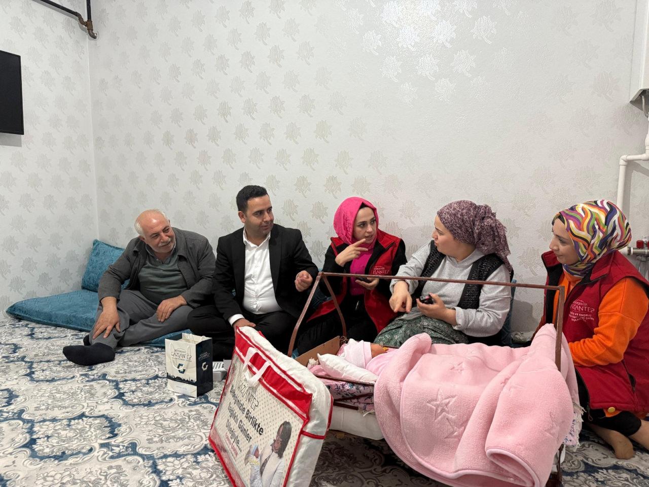 Proje kapsamında evler ziyaret edildi. 