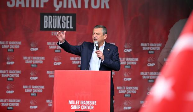Özgür Özel Brüksel'de hüsran yaşadı! Miting şoku!