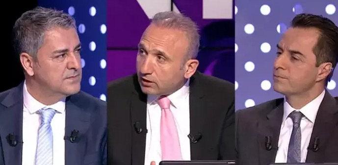 TRİO programını yapan eski hakemler. Bülent Yıldırım (Solda) Deniz Çoban (Ortada) Bahattin Duran (Sağda)
