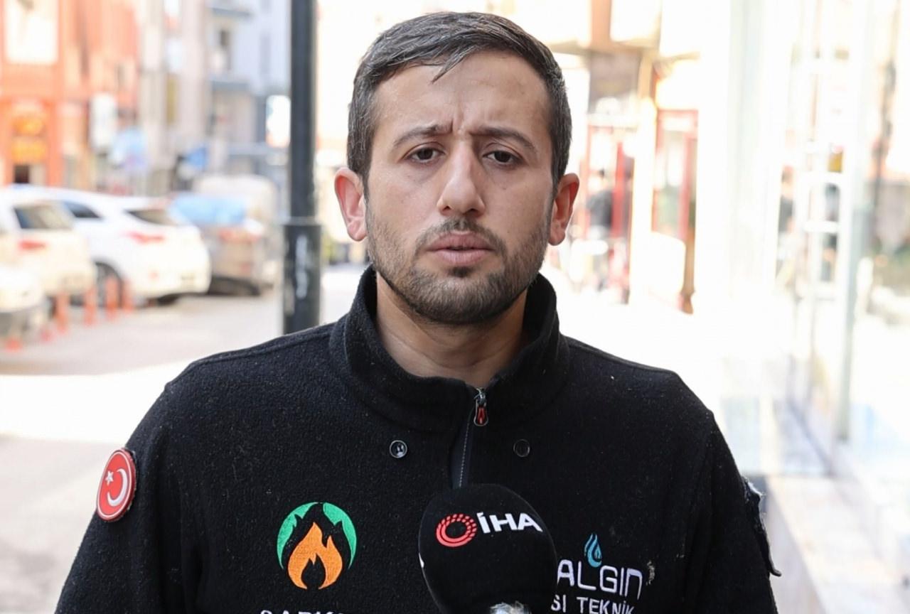 Doğalgaz kalorifer ustası Kemal Yalgın (32), 