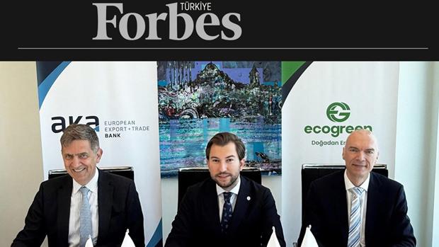 Alman Aka European Export Trade Bank İle Ecogreen arasında 76,7 Milyon Euro Tutarında Finansman Sözleşmesi İmzalanırken