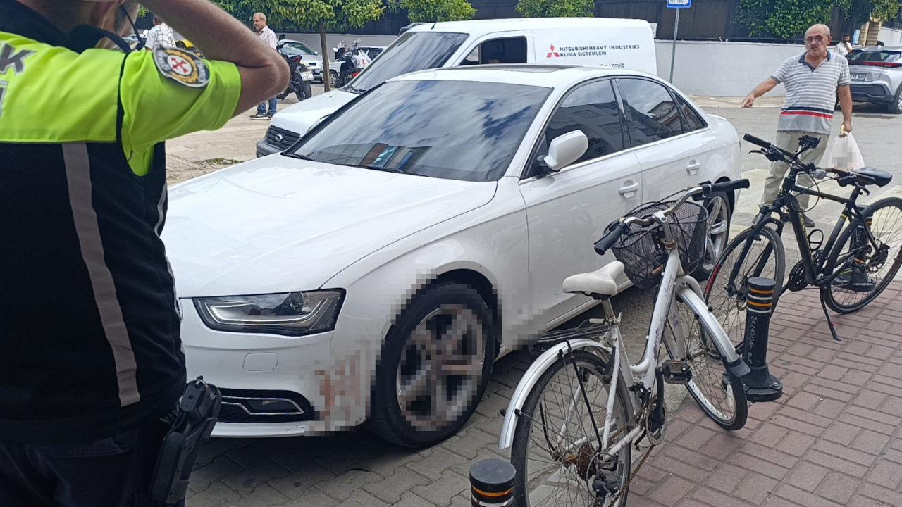 Kanın yeni alınan araç için kurban kesilen adağa ait olduğu ortaya çıktı.