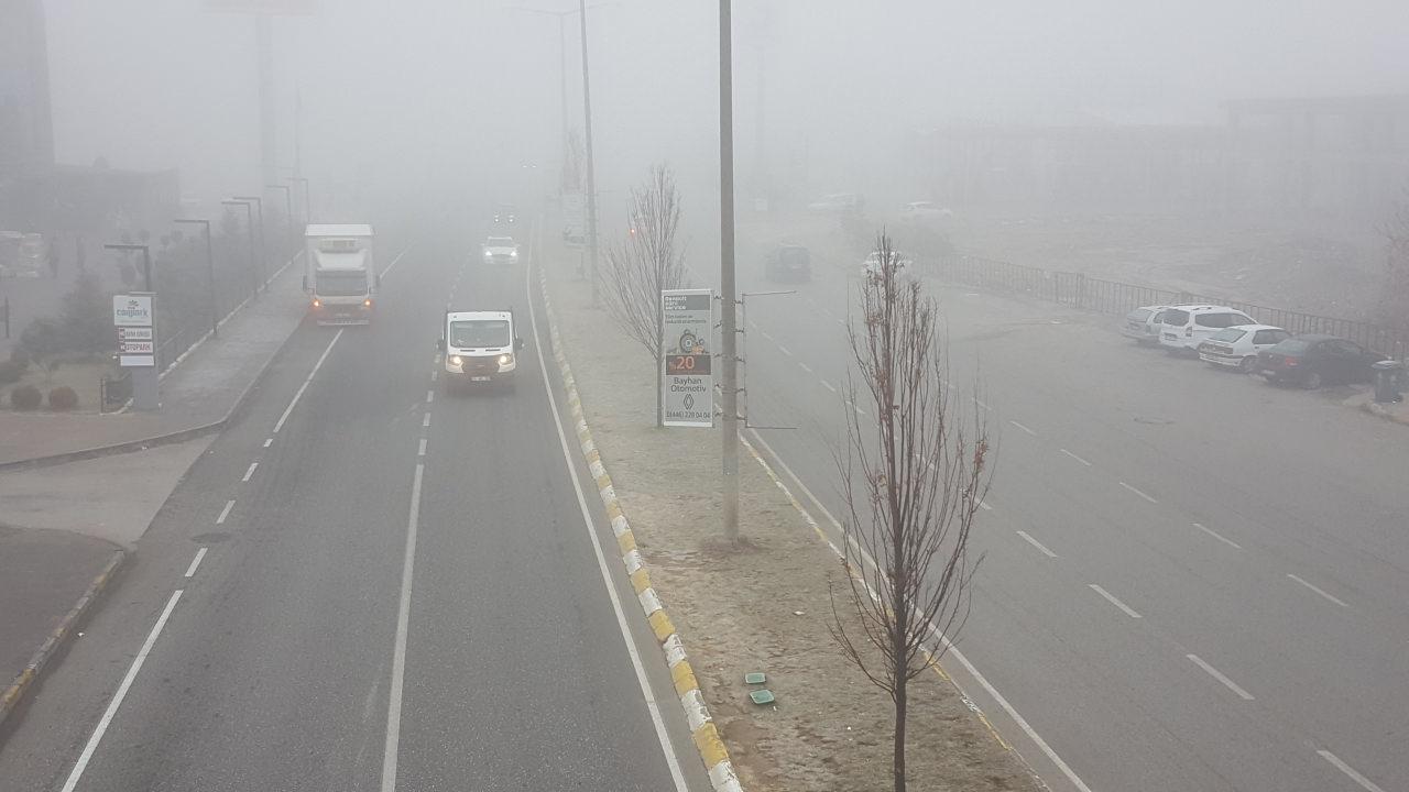 Erzincan'da sis