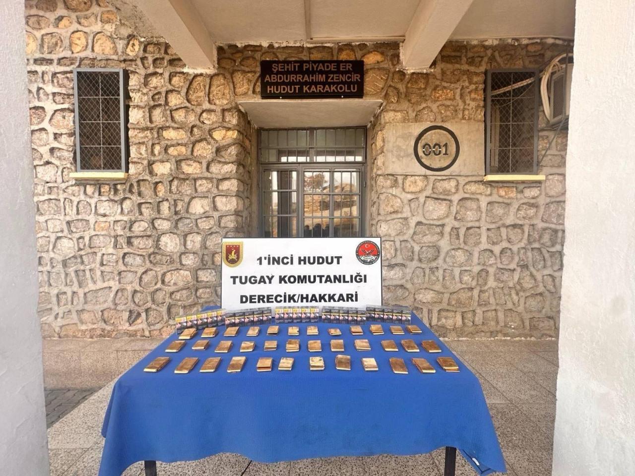 MSB: Hakkari hudut hattında 36 kilo altın ele geçirildi