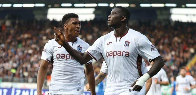 Trabzonspor'un hücumdaki bitirim ikilisi Felipe Augusto ve Paul Onuachu
