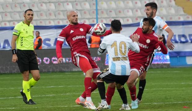 Kafayı S&uuml;per Lig'e taktılar! 1. Lig'in namağlup takımı 2 golle kazandı