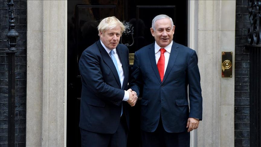 Eski İngiltere Başbakanı Boris Johnson ile İsrail Başbakanı Binyamin Netanyahu