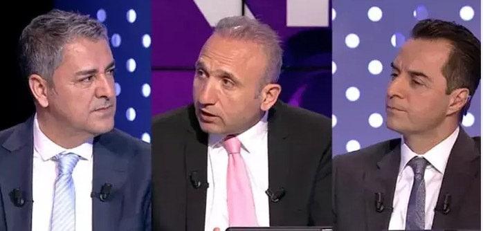 Trio programını yapan eski hakemler; Bülent Yıldırım (Solda), Deniz Çoban (Ortada), Bahattin Duran (Sağda)