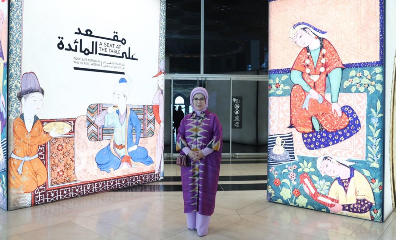 Emine Erdoğan Katar ziyaretinde Doha İslam Eserleri Müzesi'ni ziyaret etti